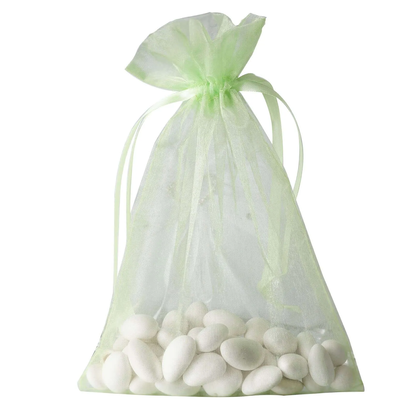 10 Pack 6"x9" Mint Organza Drawstring Wedding Party Favor Gift Bags