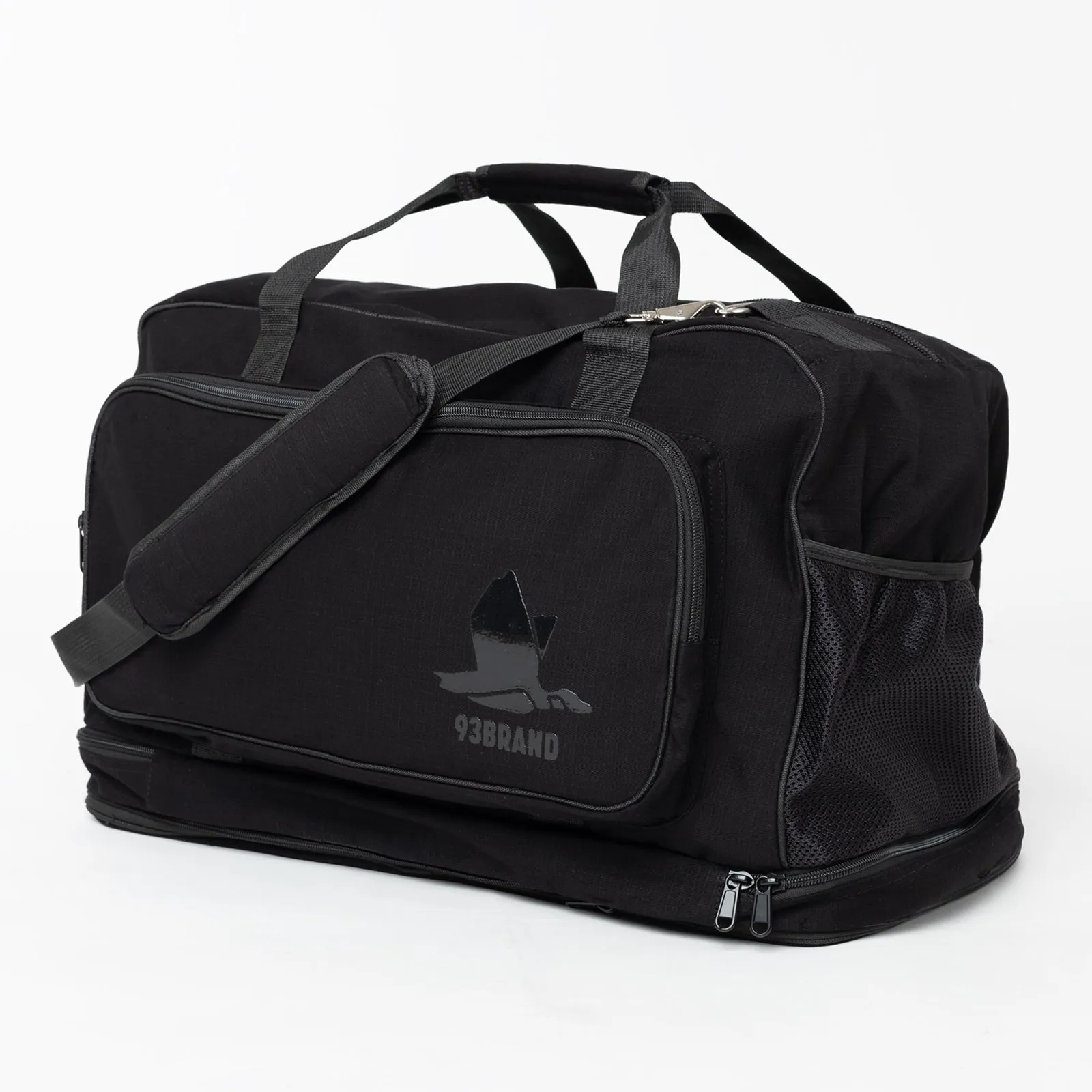 93brand Twin Twill Duffel Bag - Black