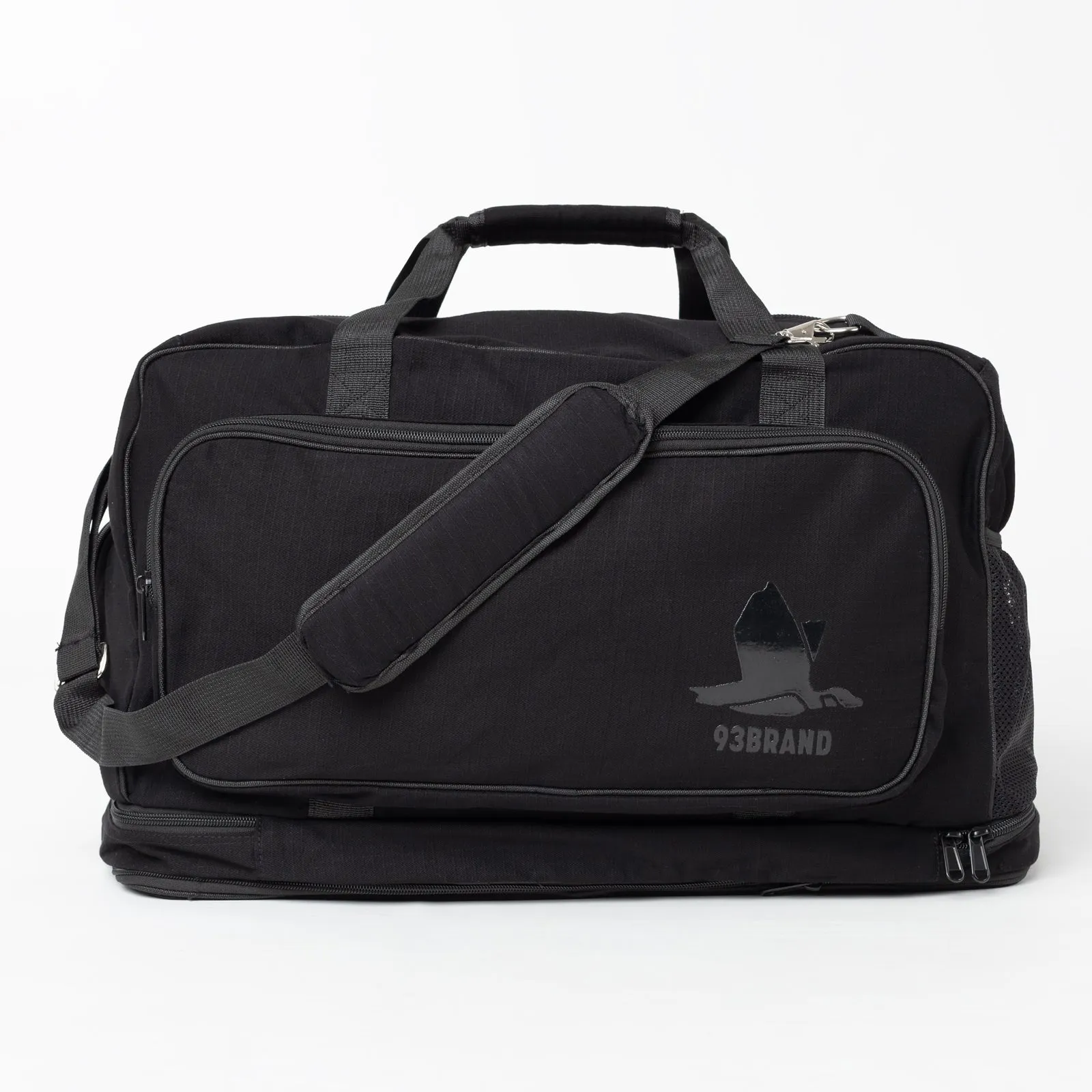 93brand Twin Twill Duffel Bag - Black