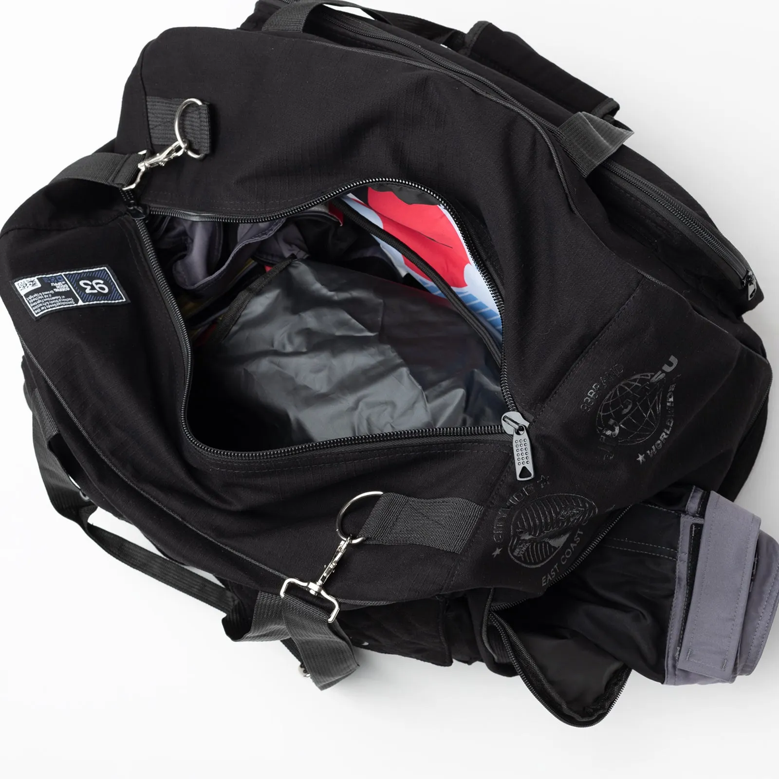 93brand Twin Twill Duffel Bag - Black