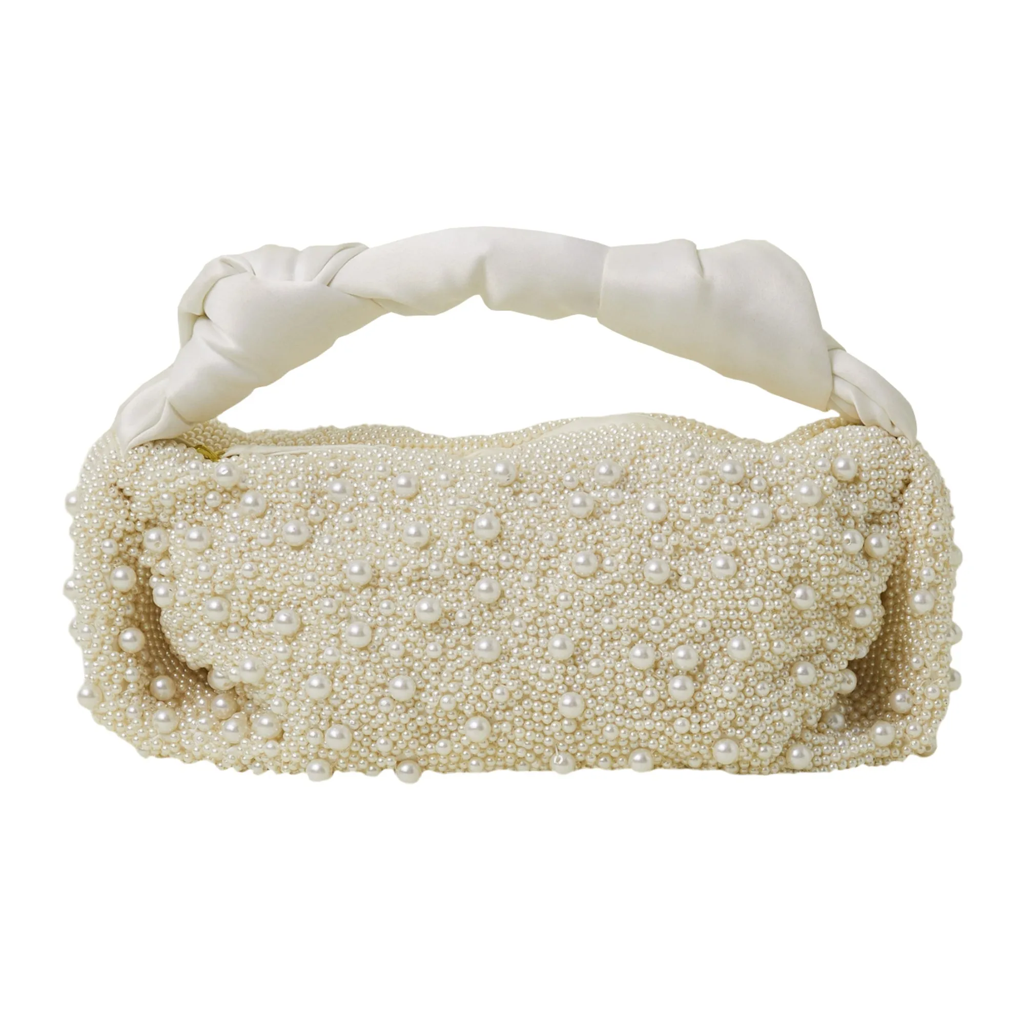 Accessorize London Women's Bridal Pearl Satin Bag