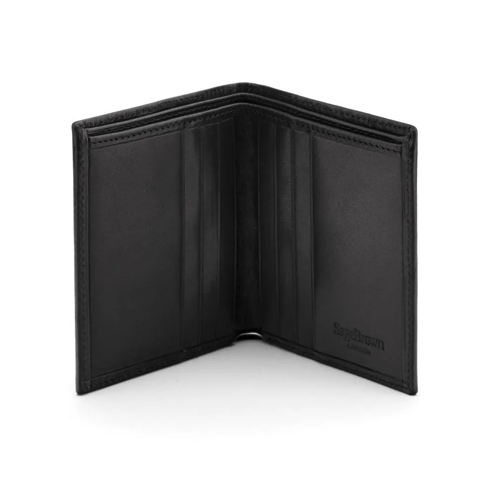 Billfold Wallet With 6 Credit Cards - Black