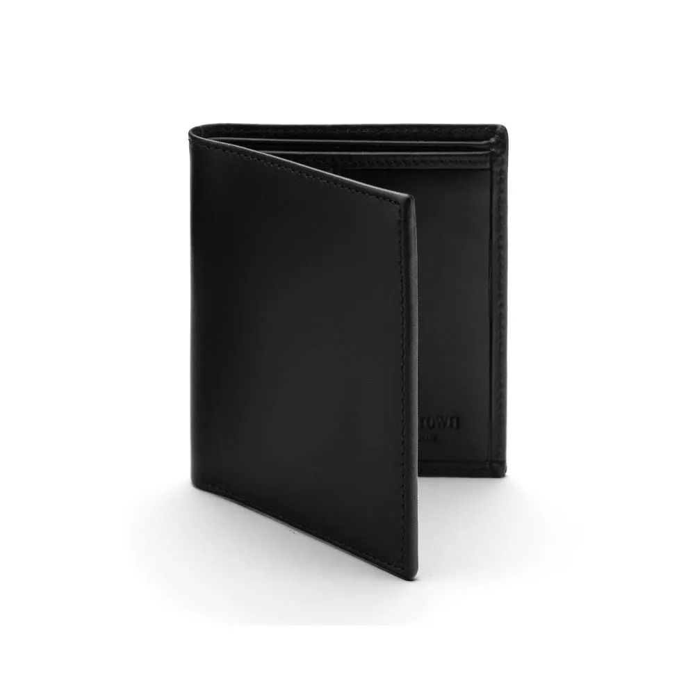 Billfold Wallet With 6 Credit Cards - Black