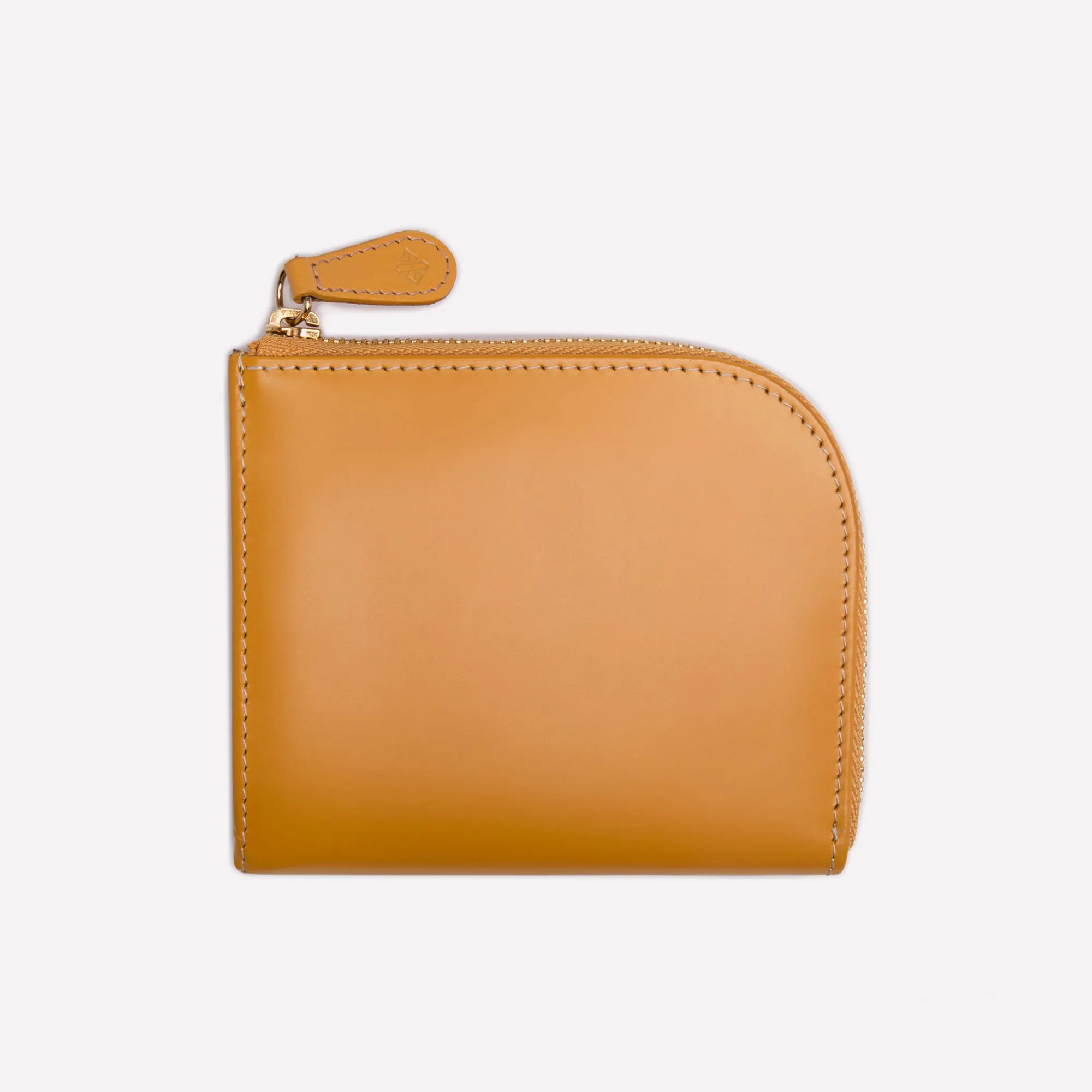 Bridle Hide Zipped Curved Wallet with Key Strap