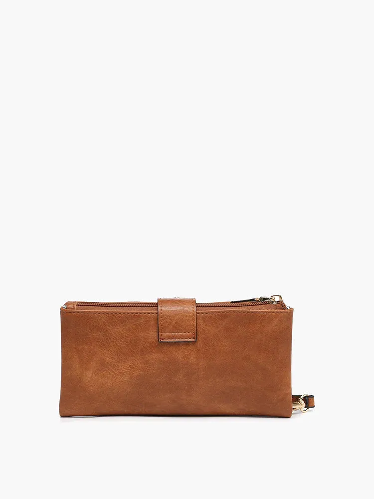 Cadence Buckle Wallet/Clutch | Brown, Mustard, Olive