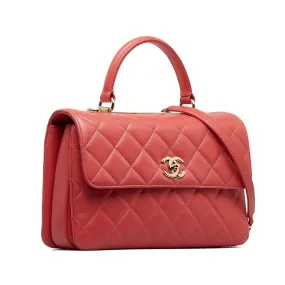 CHANEL Maxi Lambskin Matalesse Trendy Flap Satchel