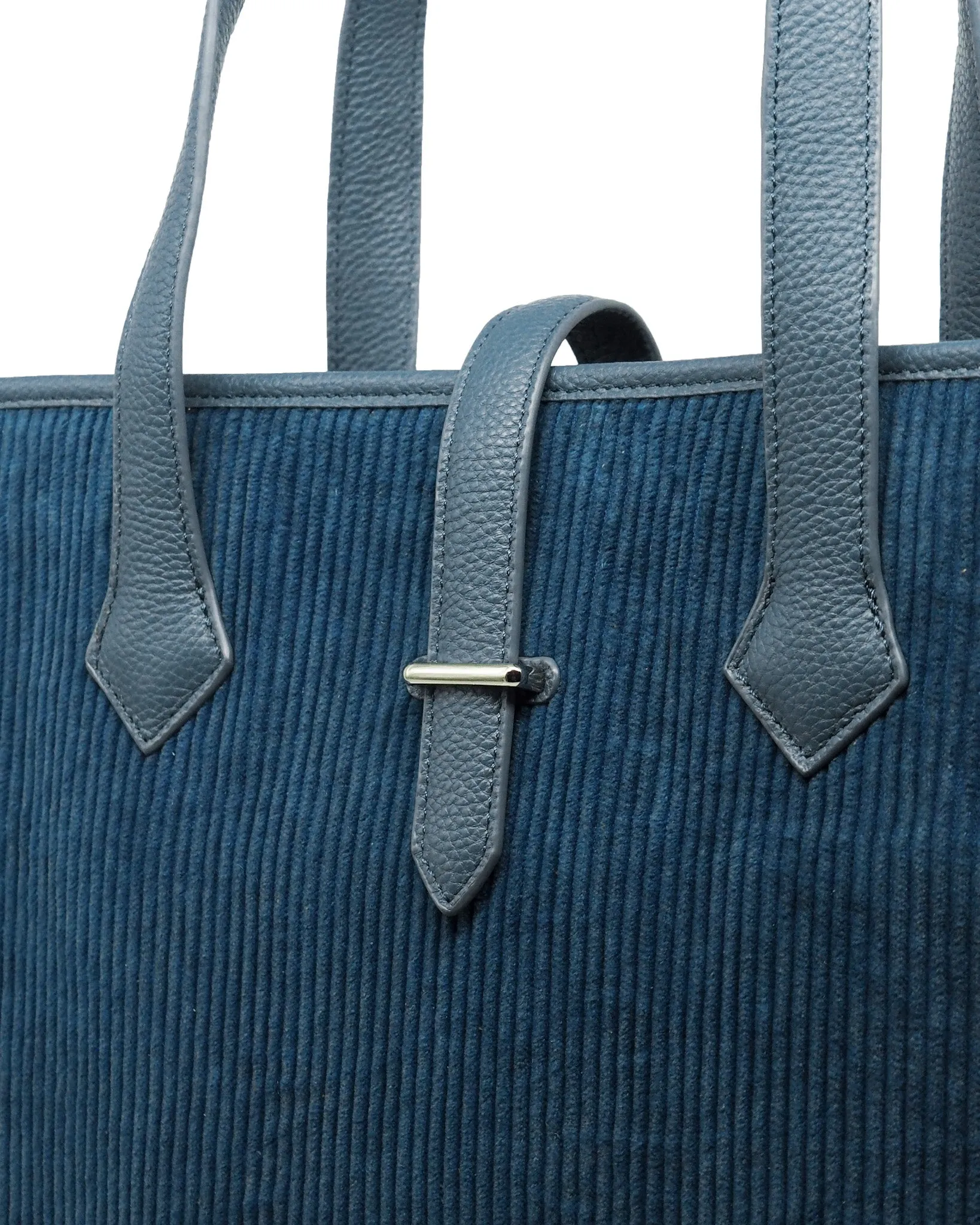 Corduroy Shopper Tote (Indigo/ Nautical)