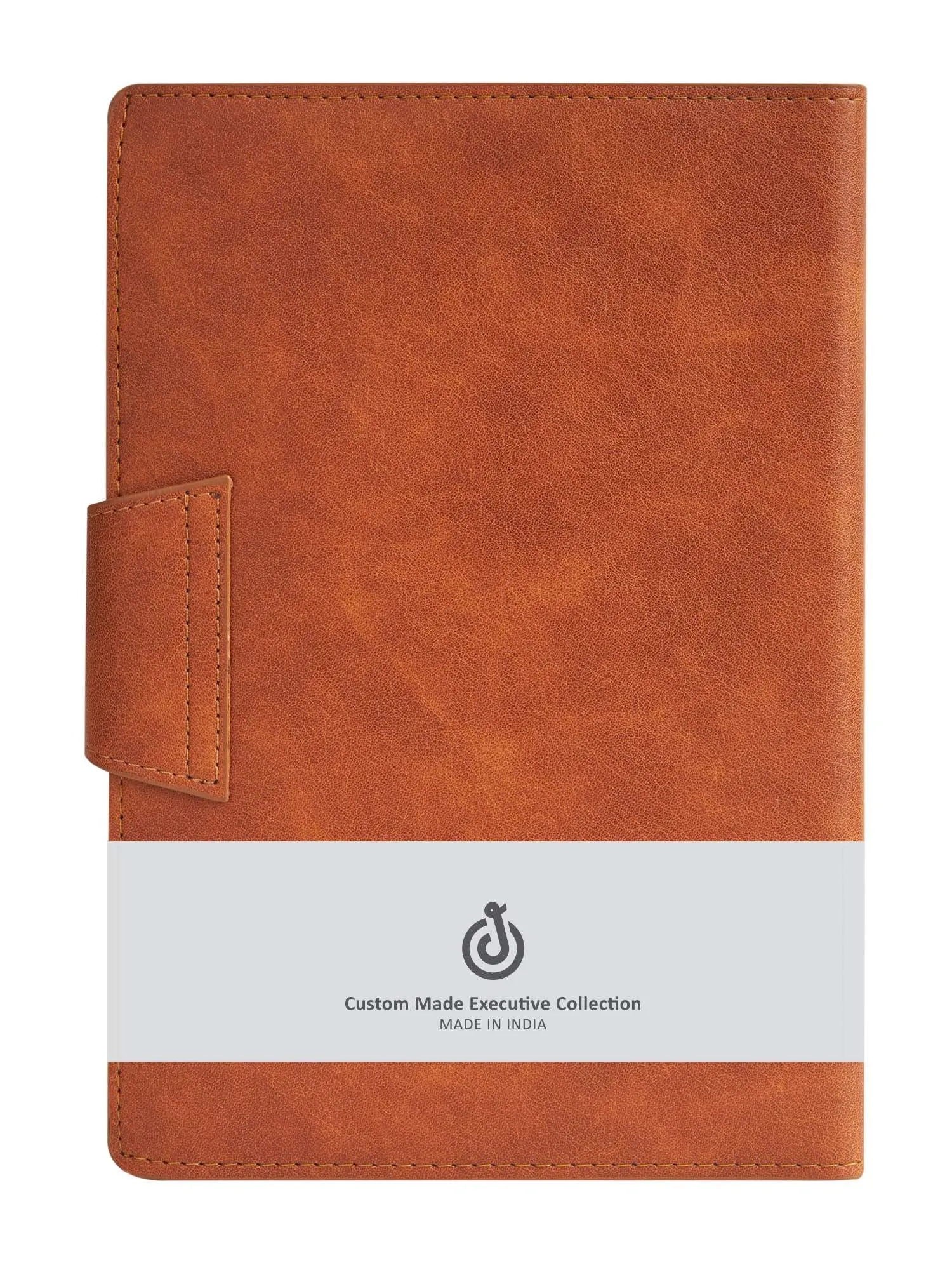 Couture - Vegan Leather A5 Organiser: Slip Jacket Style - Brown