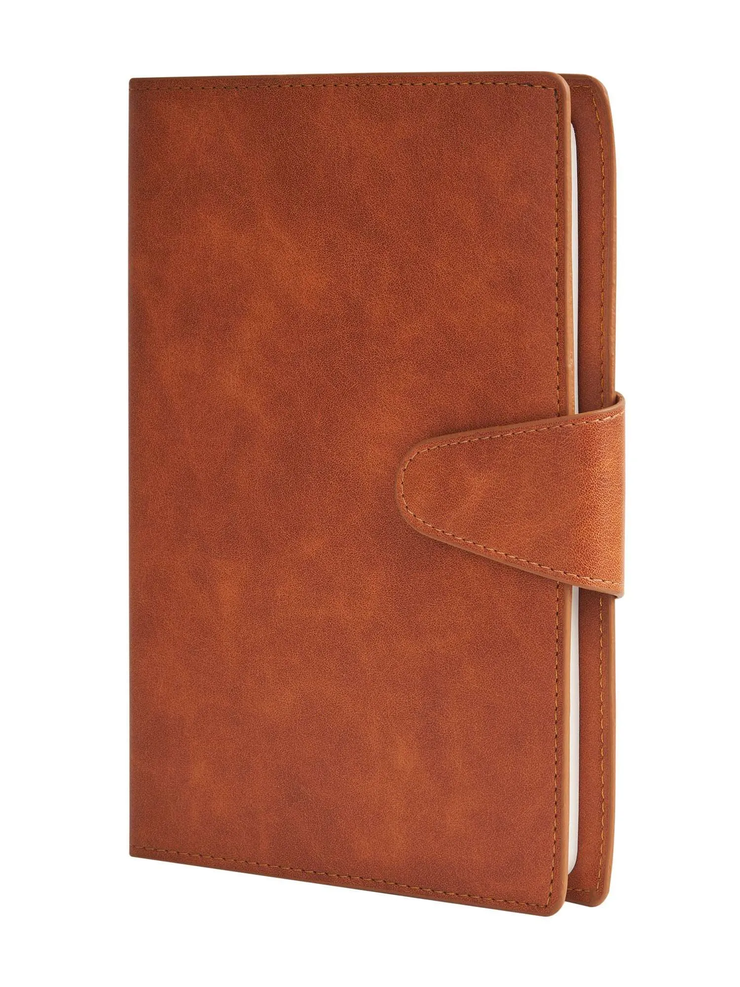 Couture - Vegan Leather A5 Organiser: Slip Jacket Style - Brown