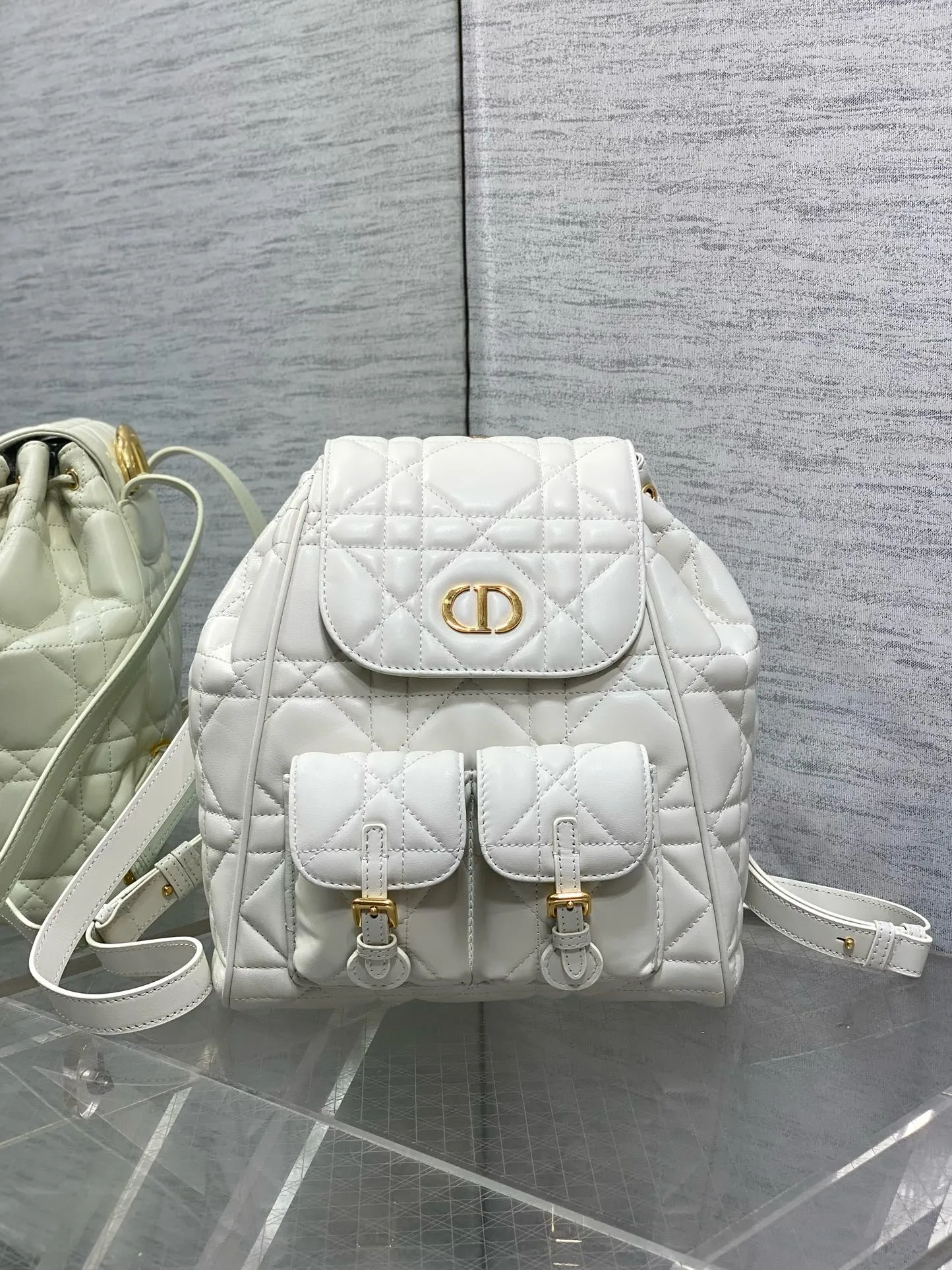 DR480 Small/Medium Dior Caro Backpack / HIGHEST QUALITY VERSION