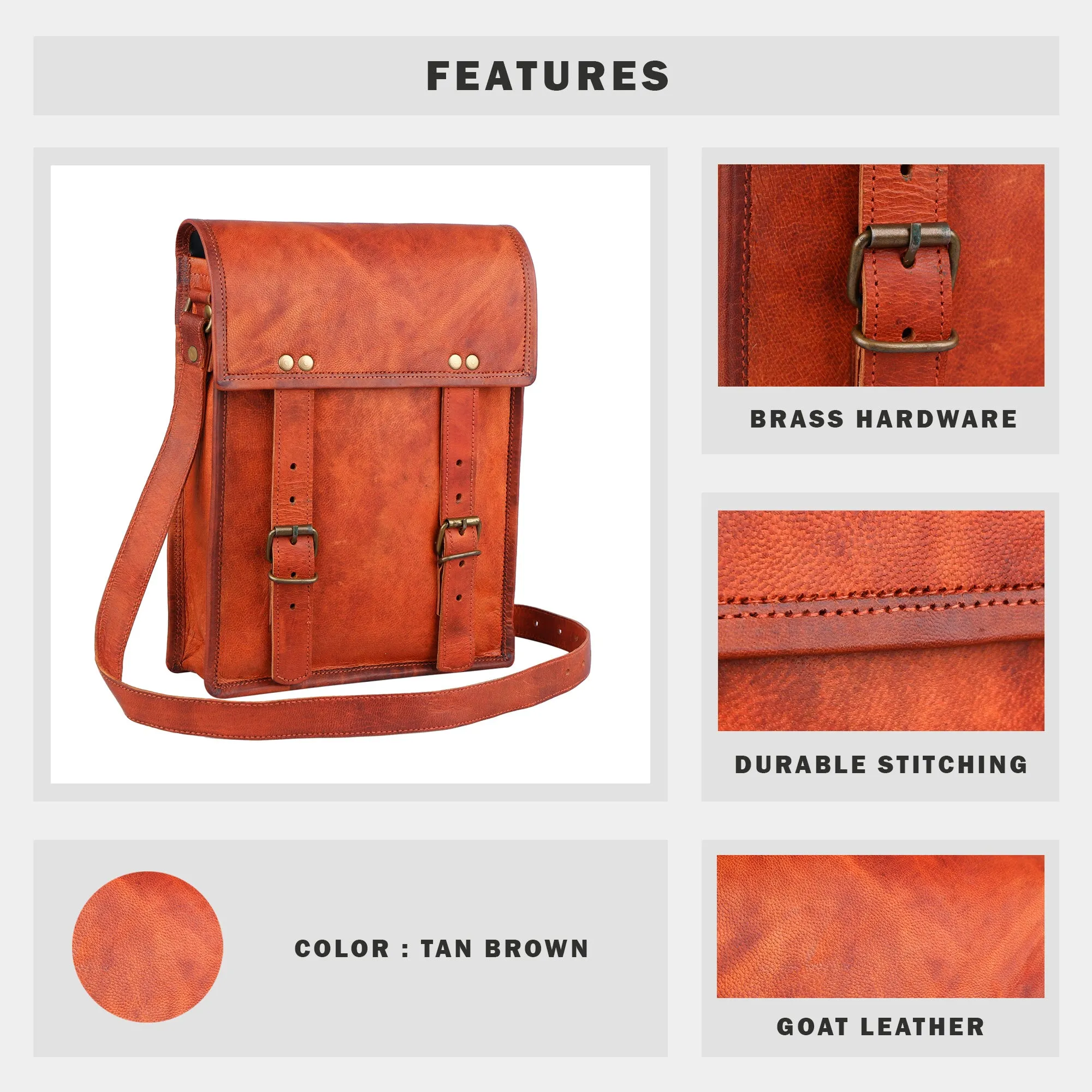 Explorer Leather Travel Satchel