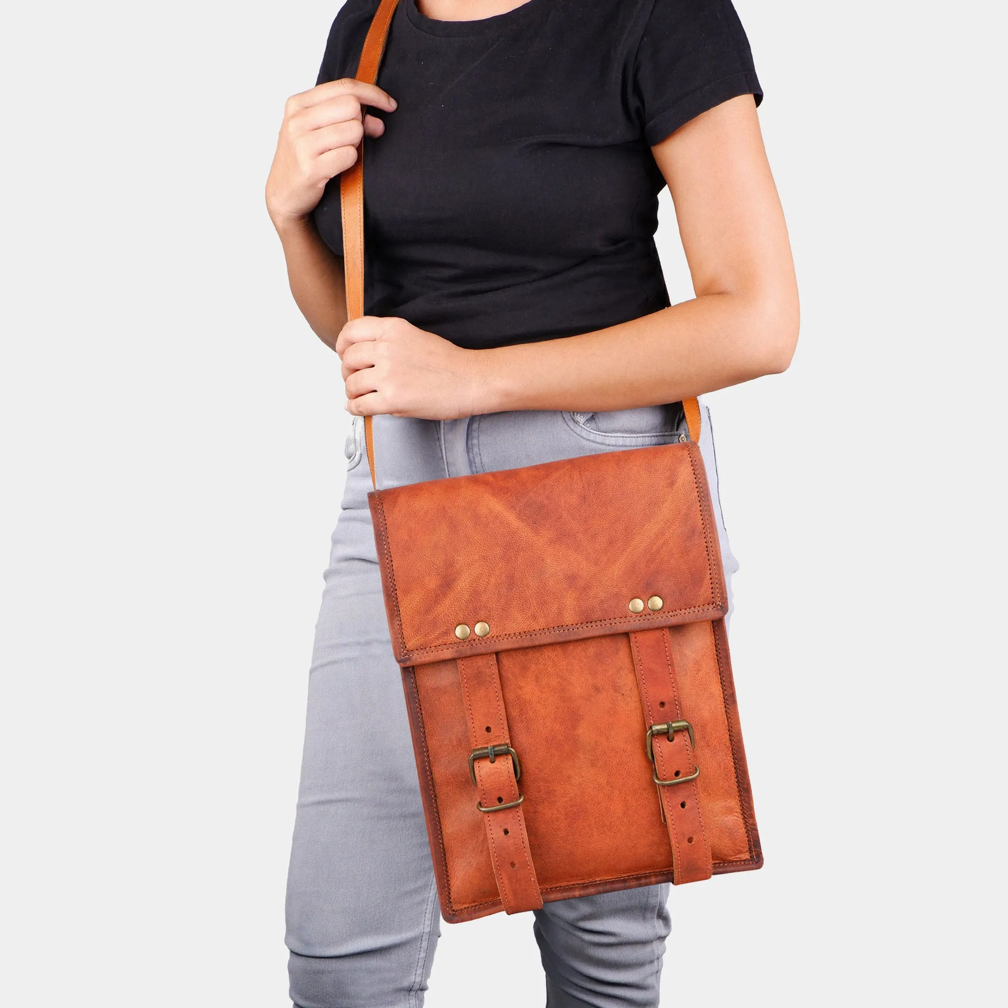 Explorer Leather Travel Satchel