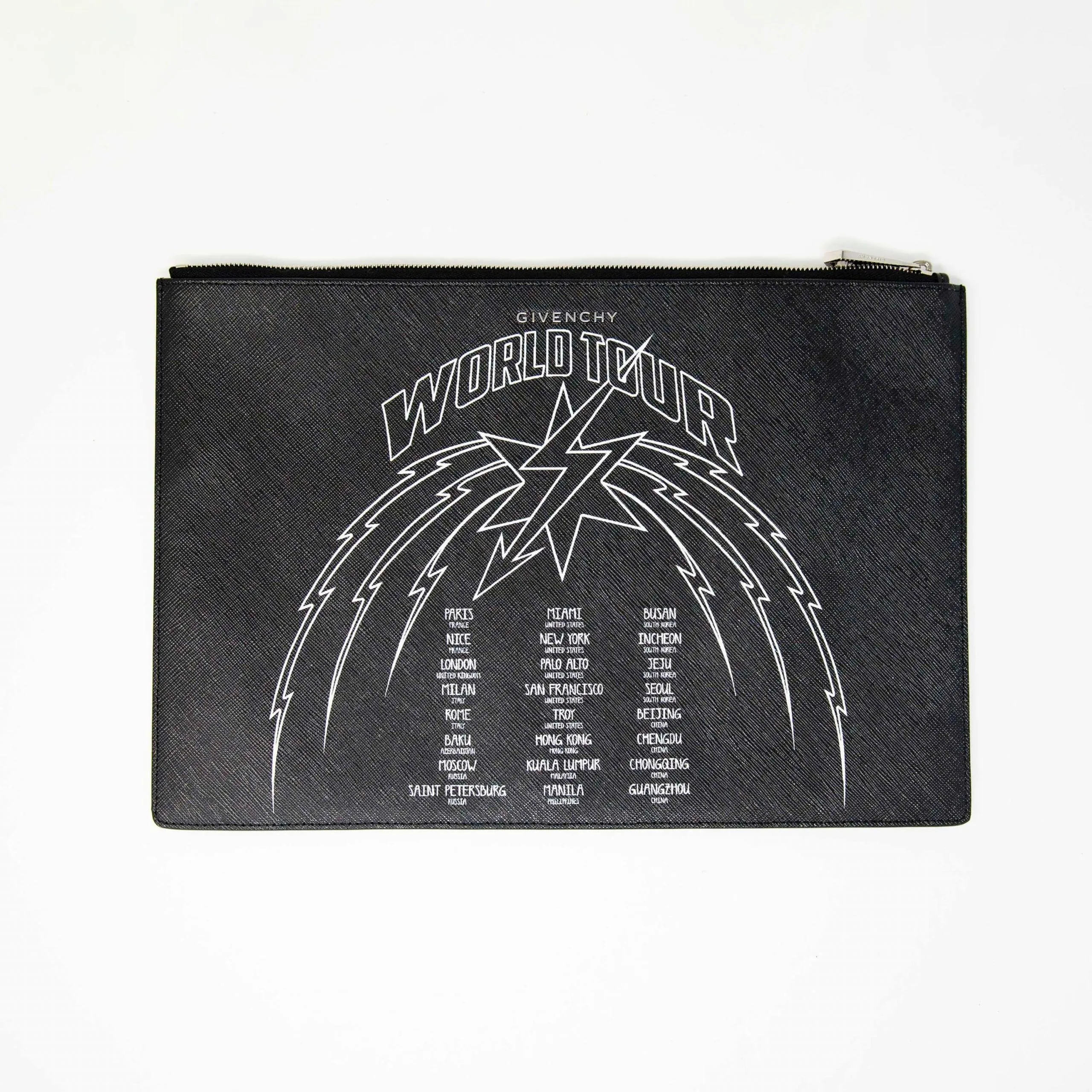 Givenchy Black World Tour Graphic Pouch