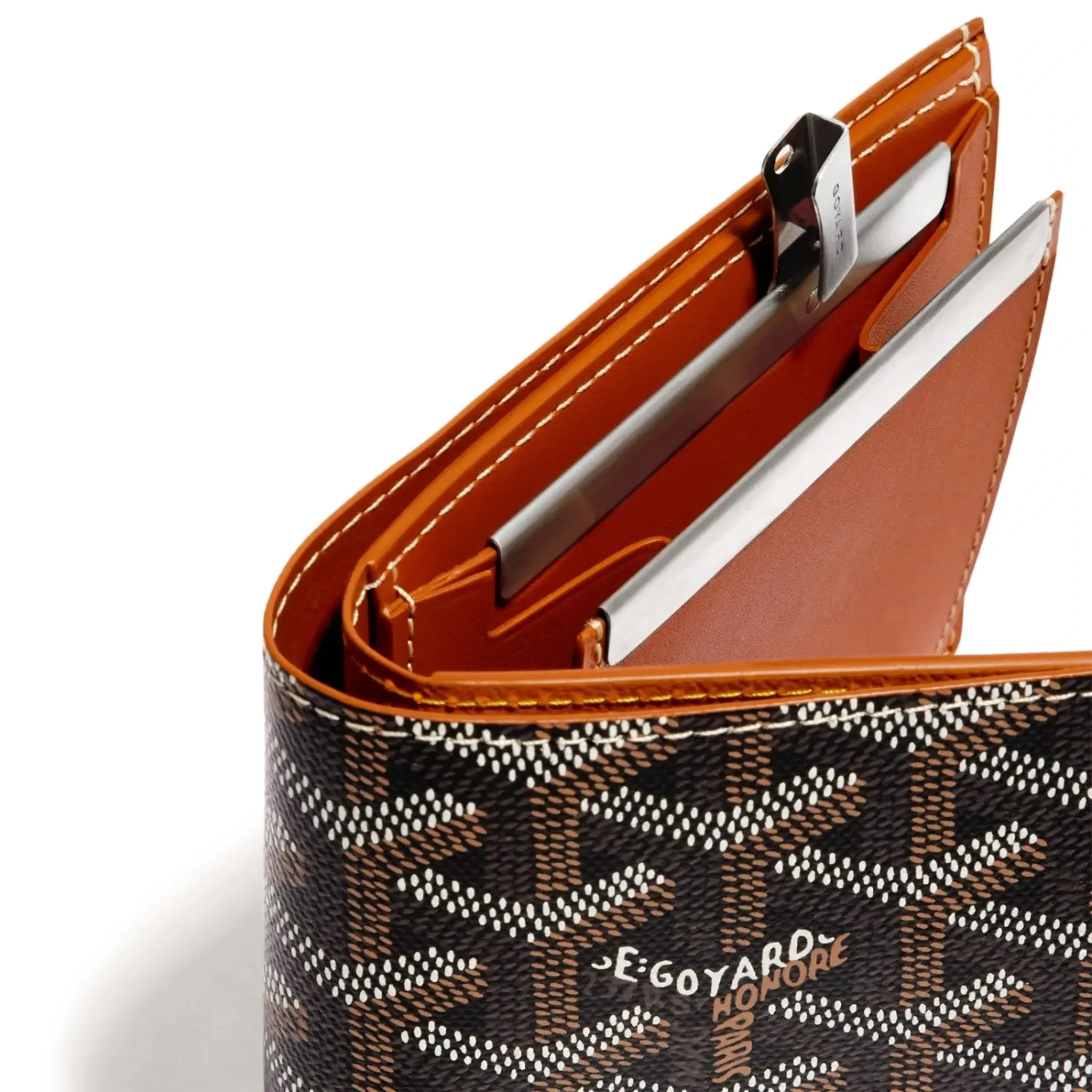 Goyard Saint-Florentin Black/Tan Wallet