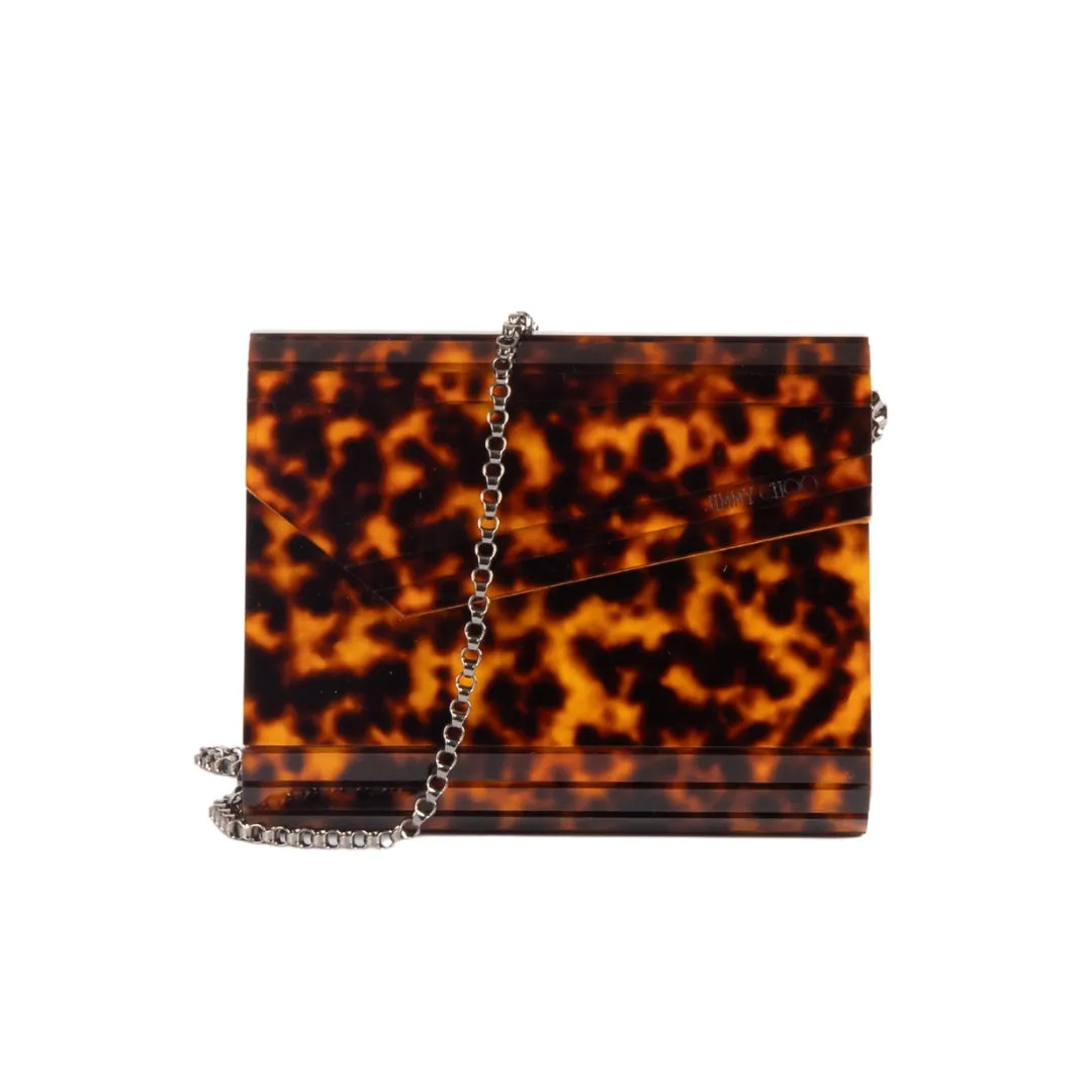 Jimmy Choo Animal Print Candy Clutch Sling