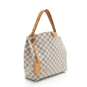 Louis Vuitton Damier Azur Graceful PM Hobo (SHF-hko0ik)