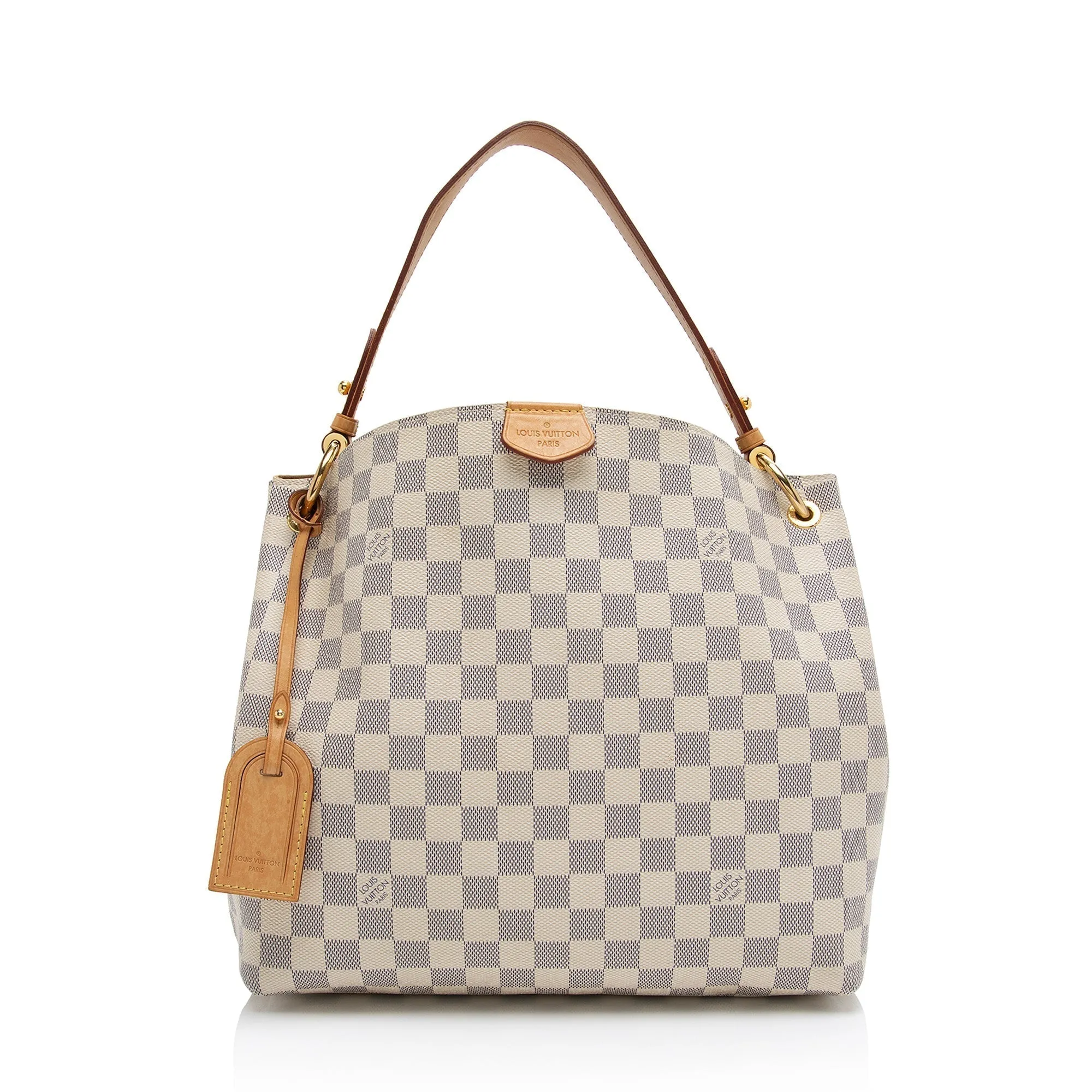 Louis Vuitton Damier Azur Graceful PM Hobo (SHF-hko0ik)