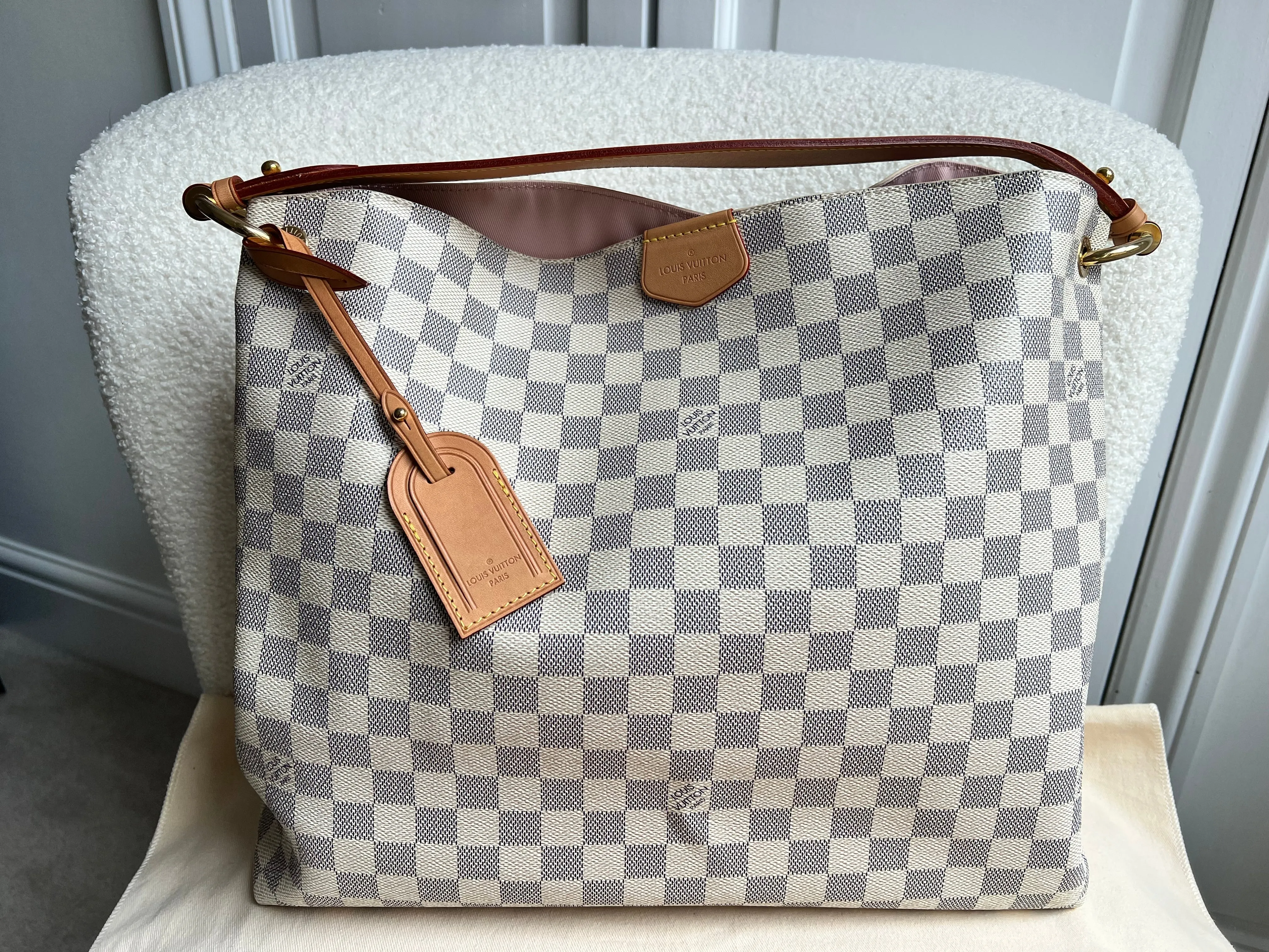 Louis Vuitton Graceful MM Damier Azur (RRP £1,420)