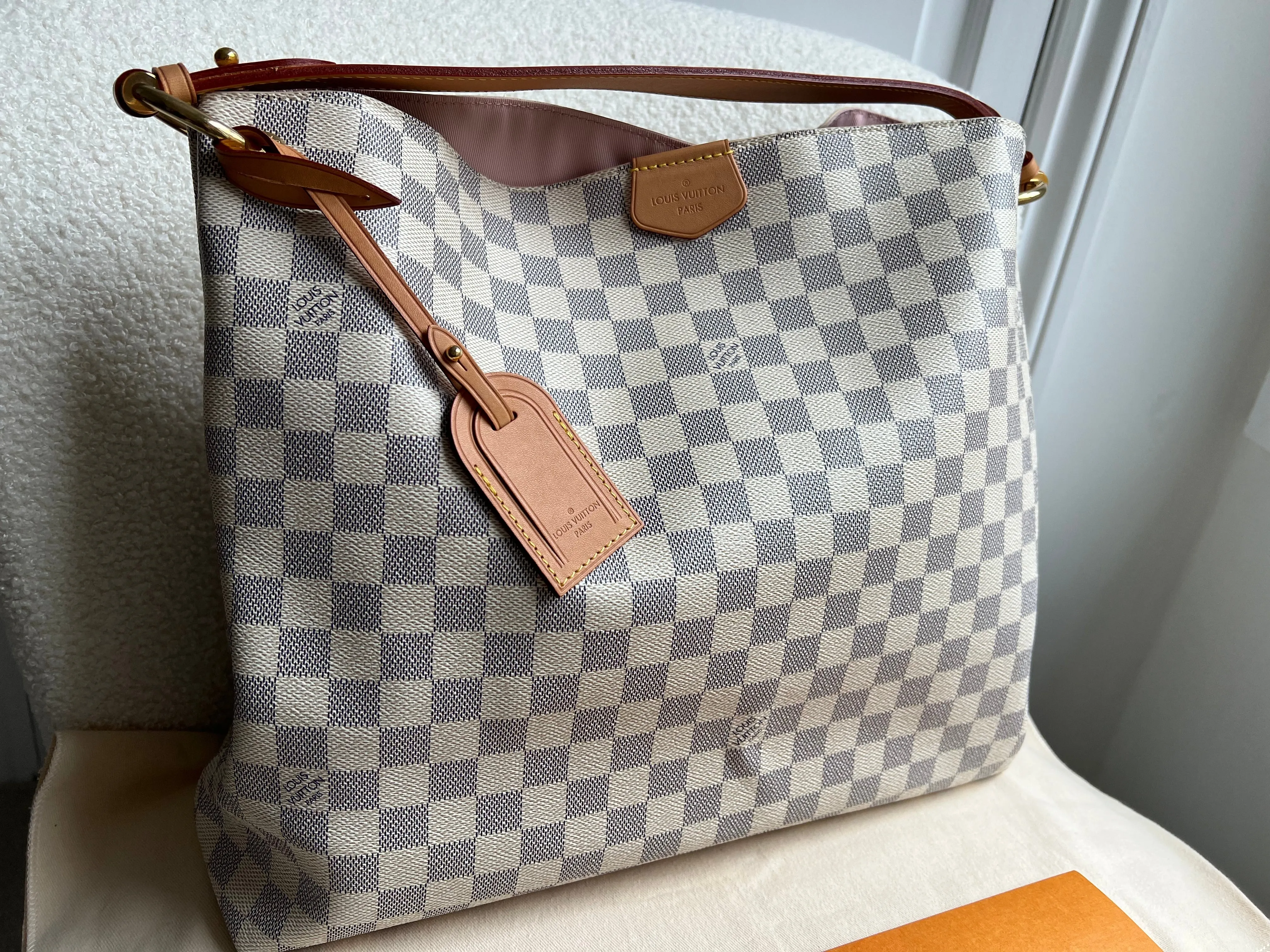 Louis Vuitton Graceful MM Damier Azur (RRP £1,420)