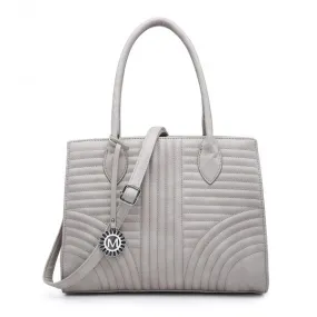 Luna Eclipse Grey Tote Bag With Charm