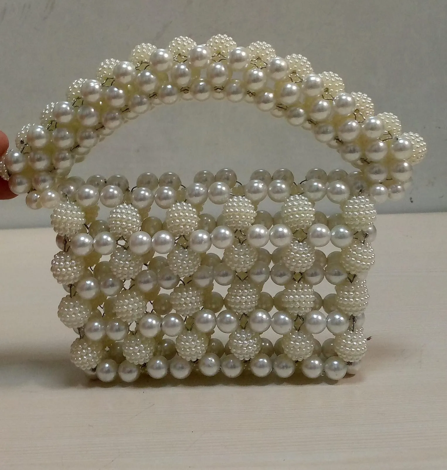 Mini Purse Stylish Purse made of pearls