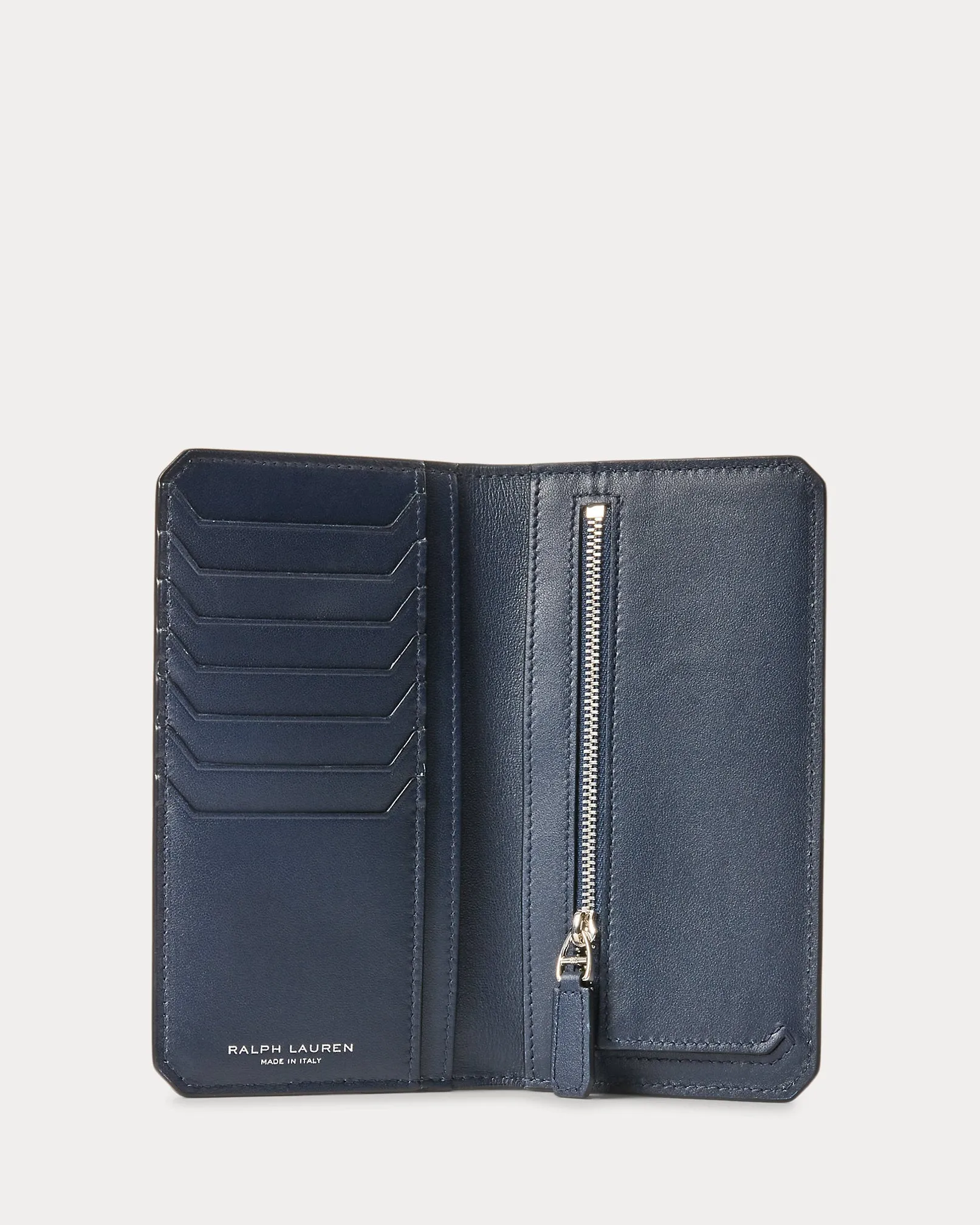 RL Box Calfskin Vertical Wallet