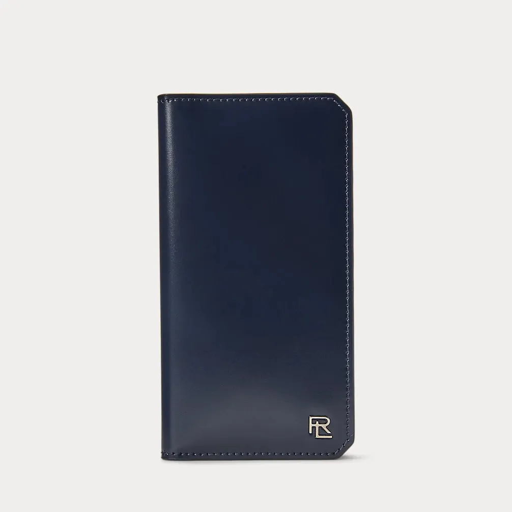 RL Box Calfskin Vertical Wallet