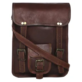 Rugged Leather Satchel 13"