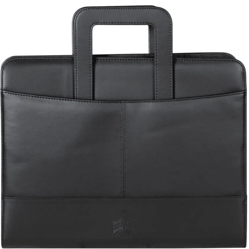 Spirax Executive Zippered Compendium A4 Retractable Handle Carry Black