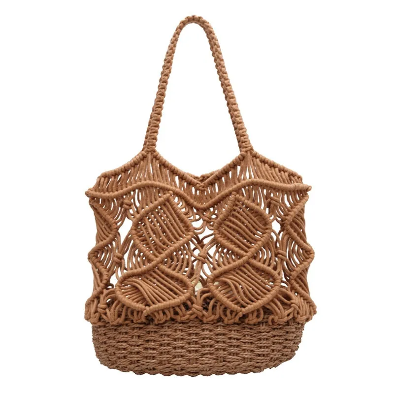 Straw Beach Bag Travel Casual Tote Bag