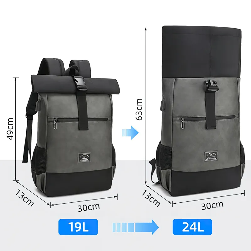 Stylish Large Capacity Laptop Backpack / Luxury Softback Travel Backpack for Men and Women