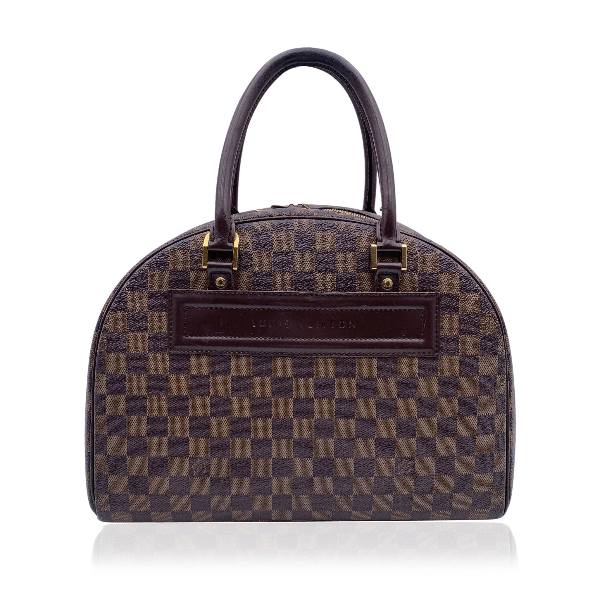 Trendy Inspired Louis Vuitton Damier Ebene Canvas Nolita Satchel Bag Handbag