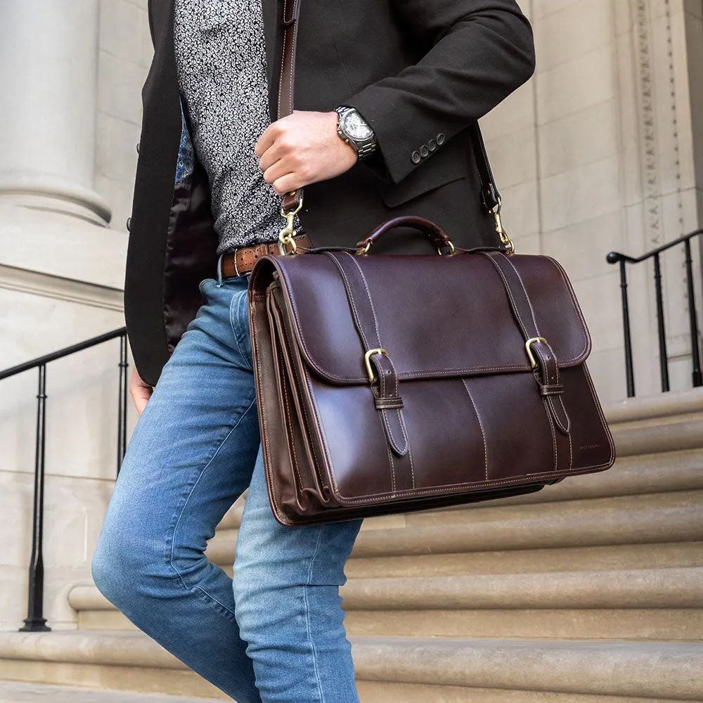 University Executive Leather Briefcase #2499