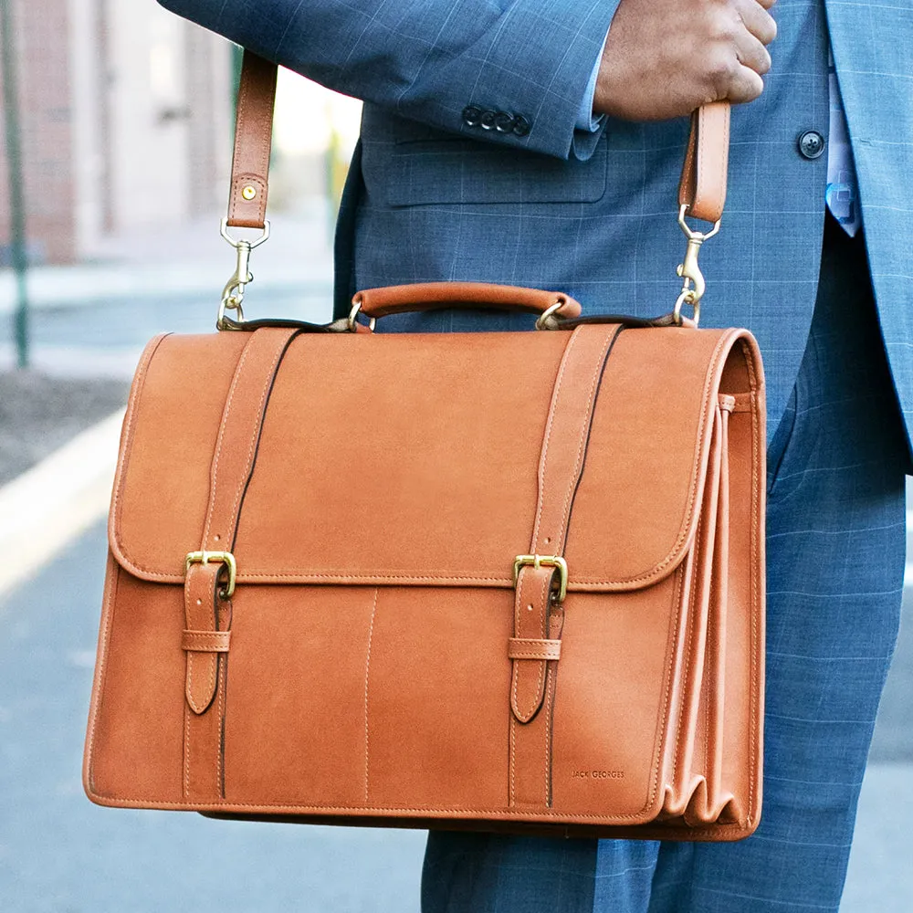 University Executive Leather Briefcase #2499