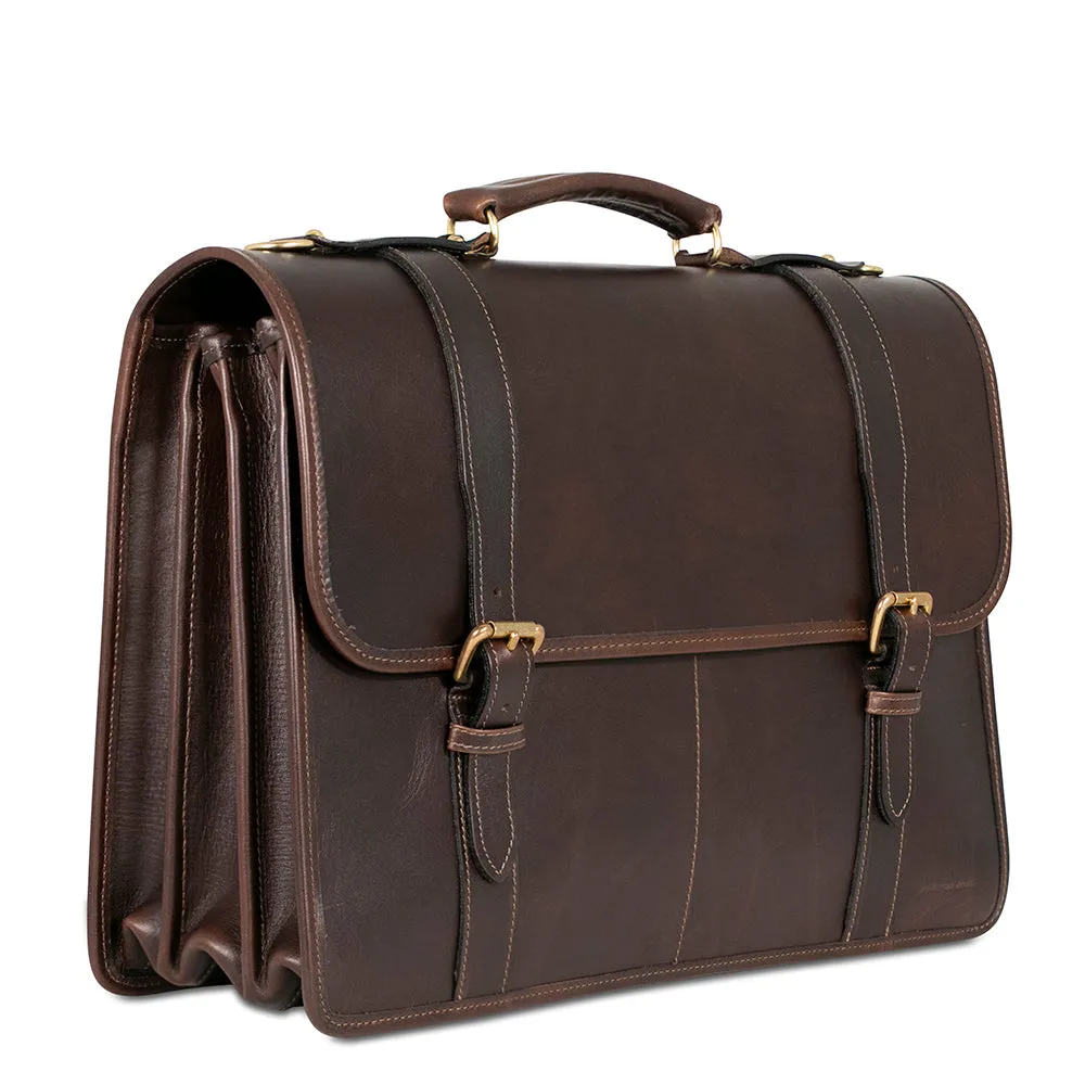 University Executive Leather Briefcase #2499