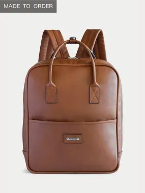 YorkVille Leather Backpack (Caramel Color)